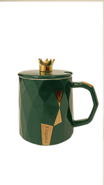 Κεραμική Κούπα με χρυσές λεπτομέρειες - Καφεκοπτεία Λουμίδη