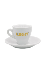Φλιτζάνι Espresso LEGIT με πιατάκι - Καφεκοπτεία Λουμίδη