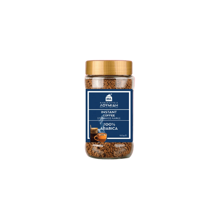 Στιγμιαίος 100% Arabica 100γρ - Καφεκοπτεία Λουμίδη