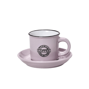Coffee Φλιτζάνι και Πιατάκι Cappuccino Ροζ | 300ml - Καφεκοπτεία Λουμίδη
