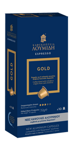 Espresso Κάψουλες Αλουμινίου Gold 52γρ - Καφεκοπτεία Λουμίδη