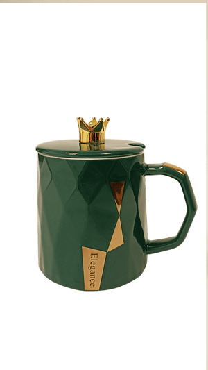 Κεραμική Κούπα με χρυσές λεπτομέρειες - Καφεκοπτεία Λουμίδη