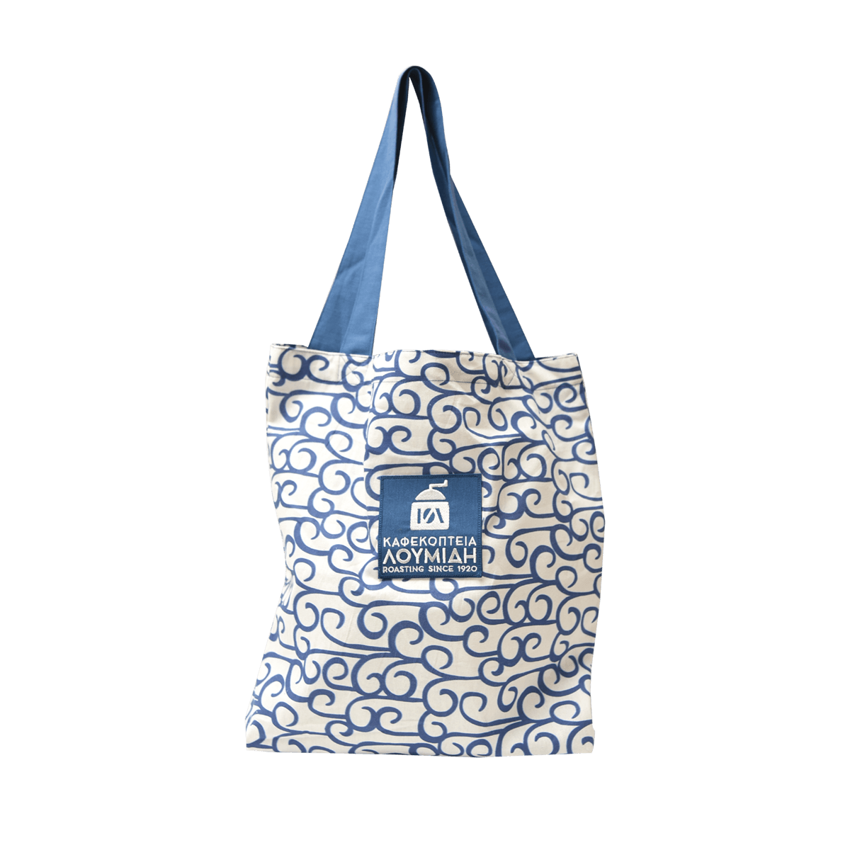 Tote Bag με σχέδιο κύμα - Καφεκοπτεία Λουμίδη