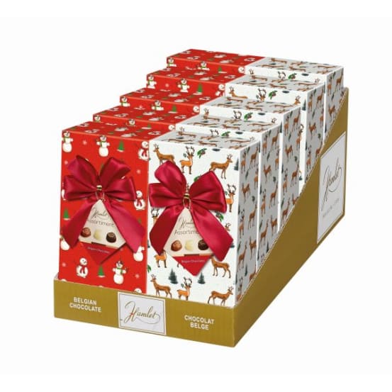 Χριστουγεννιάτικη Κασετίνα με Πραλίνες Rudolph | 250γρ - Καφεκοπτεία Λουμίδη